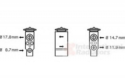 VAN WEZEL 43001334 -  Расширительный клапан, кондиционер
